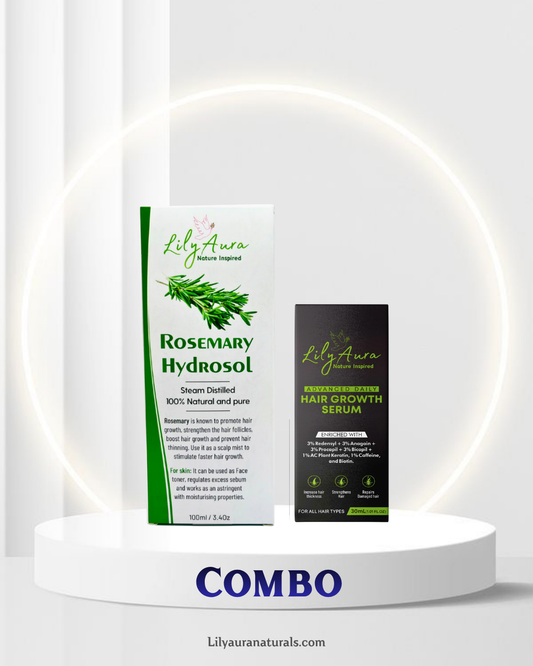 Rosemary Hydrosol 100ml & Daily Advance Hair Growth Serum 30ml