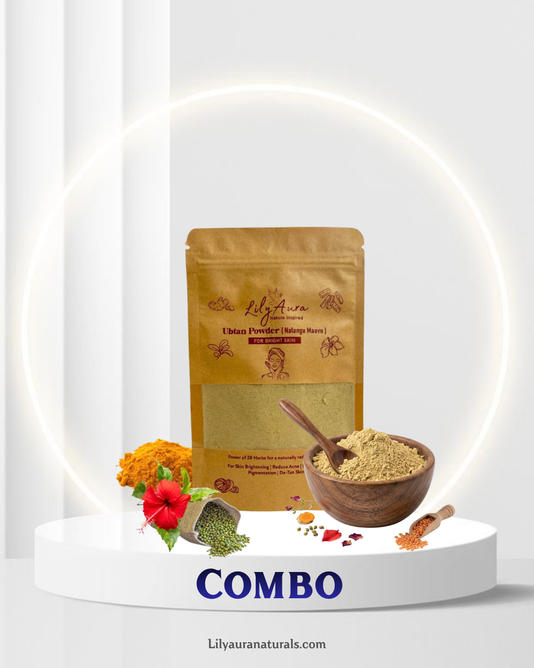 Bhringraj hair pack & Ubtan combo