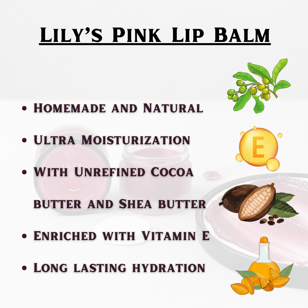 Lily's Pink Lip Balm - Jar