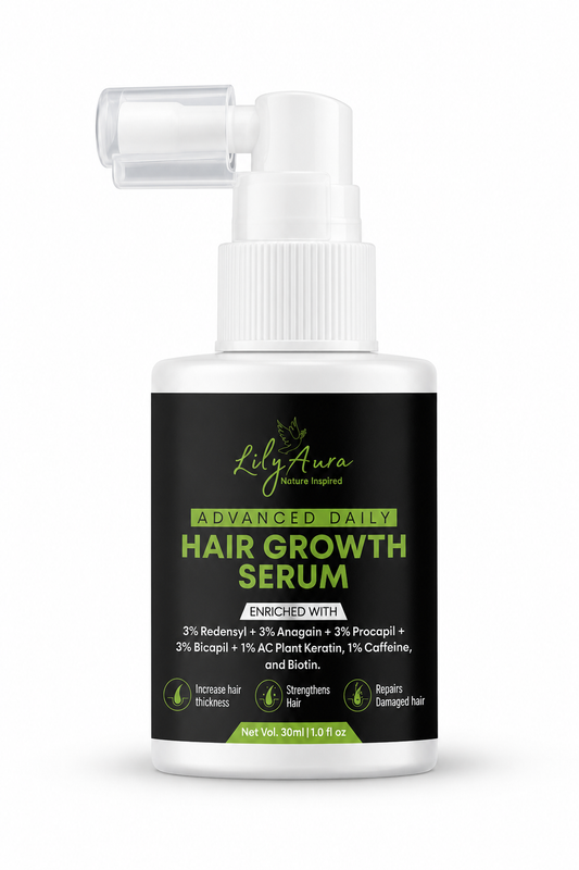 Advanced Daily Hair Growth Serum 3% Redensyl + 3% Anagain + 3% Procapil + 3% Baicapil + Ac Plant Keratin + Caffeine + Biotin