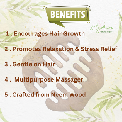 Neem Scalp Massager (Large)