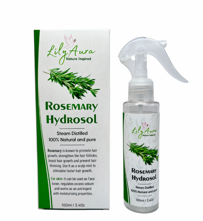 Rosemary hydrosol( Pure Steam Distilled) Rosemary water for Hair Growth