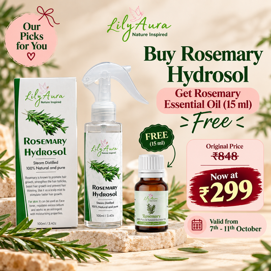 Buy Rosemary hydrosol Get Rosemary Essential oil Free
