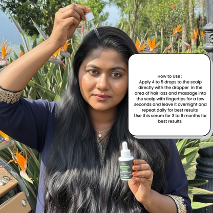 Advanced Daily Hair Growth Serum 3% Redensyl + 3% Anagain + 3% Procapil + 3% Bicapil + Ac Plant Keratin + Caffeine + Biotin