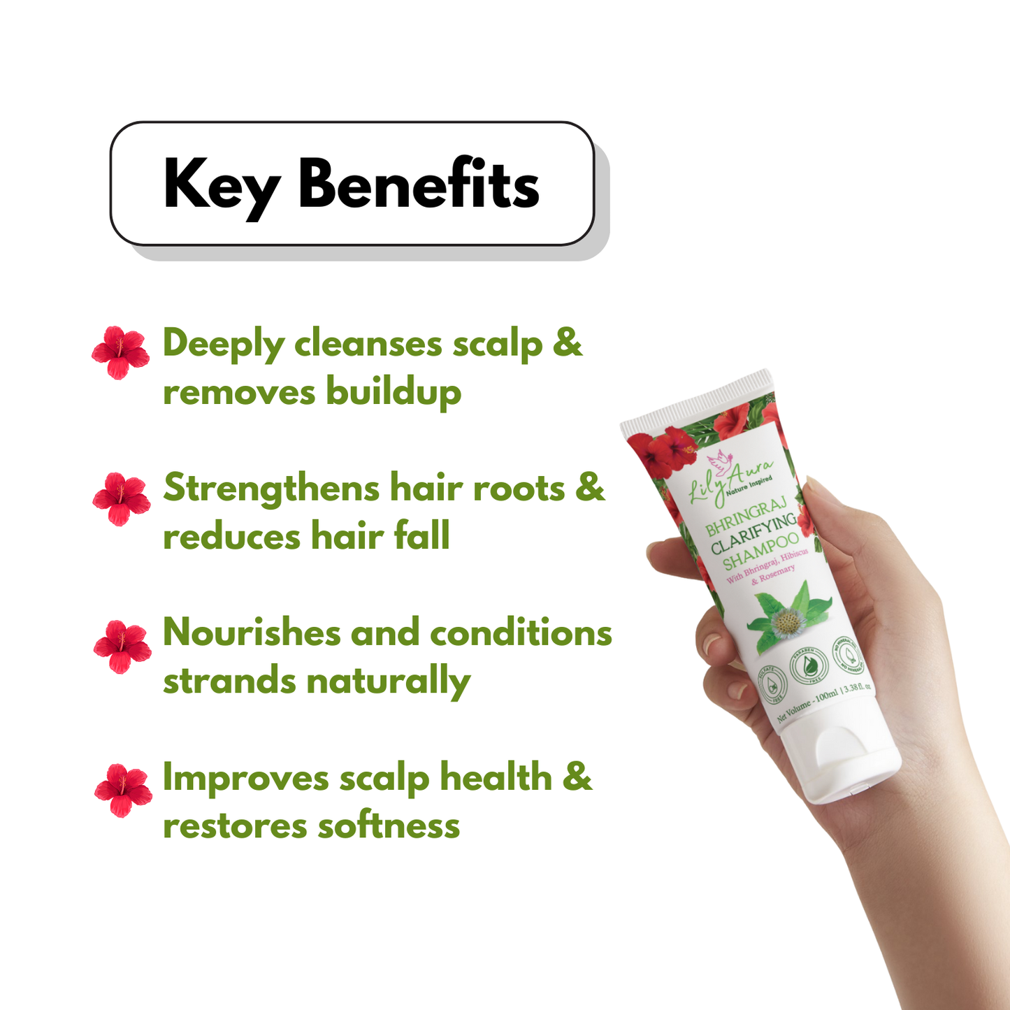 Bhringraj Clarifying Shampoo and Silky Hair Conditioner Combo