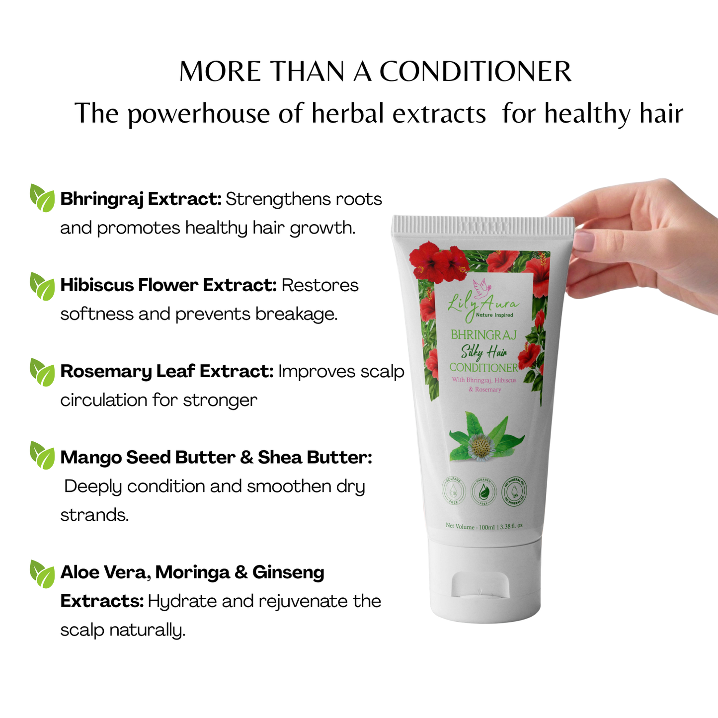 Bhringraj Clarifying Shampoo and Silky Hair Conditioner Combo