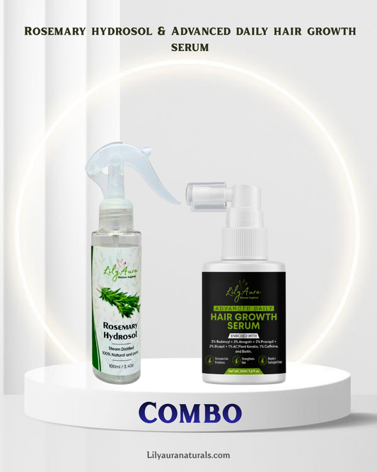 Rosemary Hydrosol 100ml & Daily Advance Hair Growth Serum 30ml