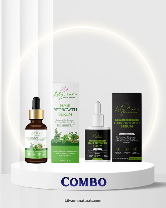 Hair Regrowth Serum 30ml & Advanced Daily Hair Growth Serum 30ml Combo