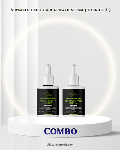 Advanced Daily Hair Growth Serum 3% Redensyl + 3% Anagain + 3% Procapil + 3% Bicapil + Ac Plant Keratin + Caffeine + Biotin