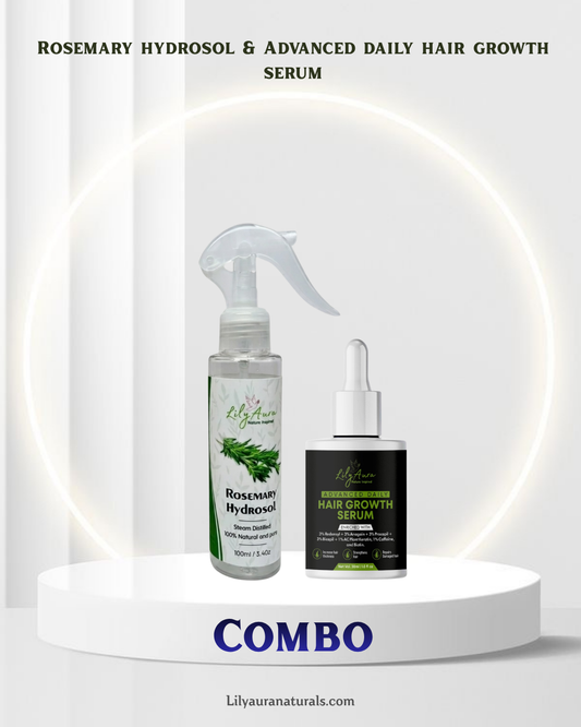 Rosemary Hydrosol 100ml & Daily Advance Hair Growth Serum 30ml