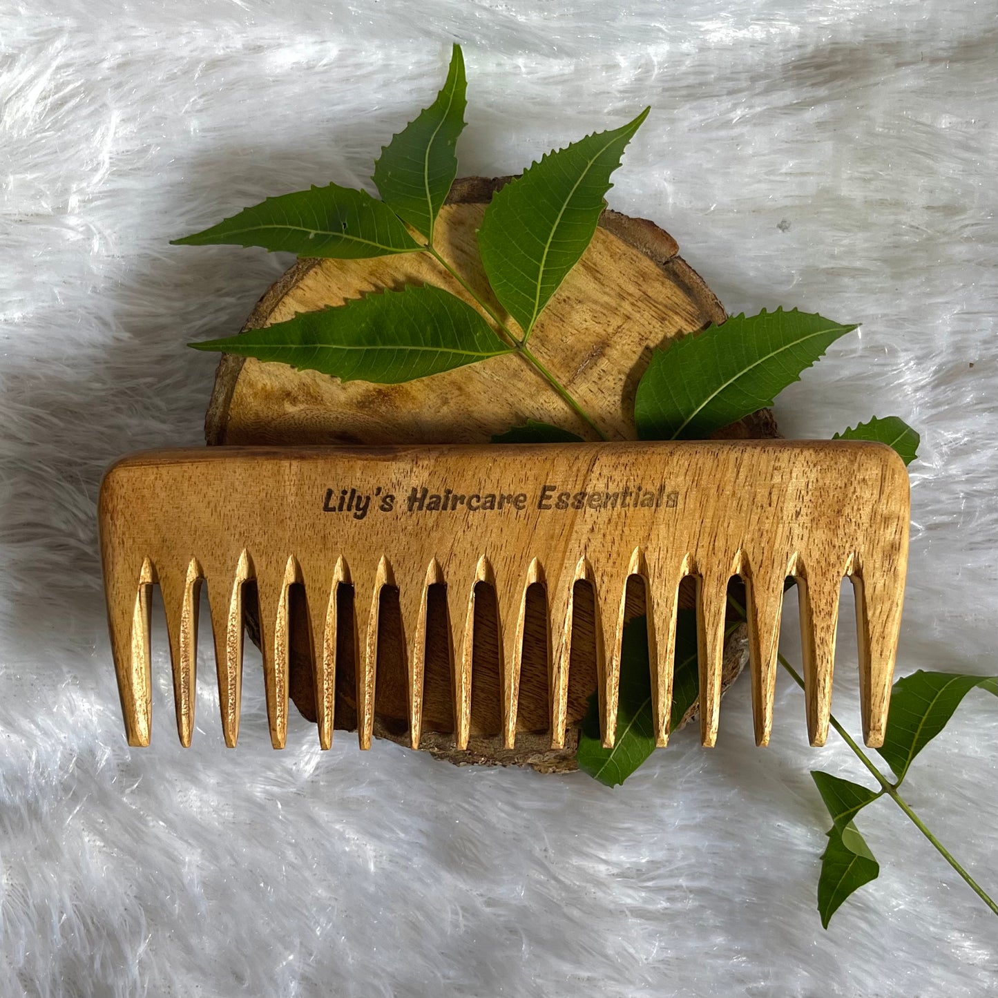 Neem Detangler Comb : Large( Handmade & 100% Pure)