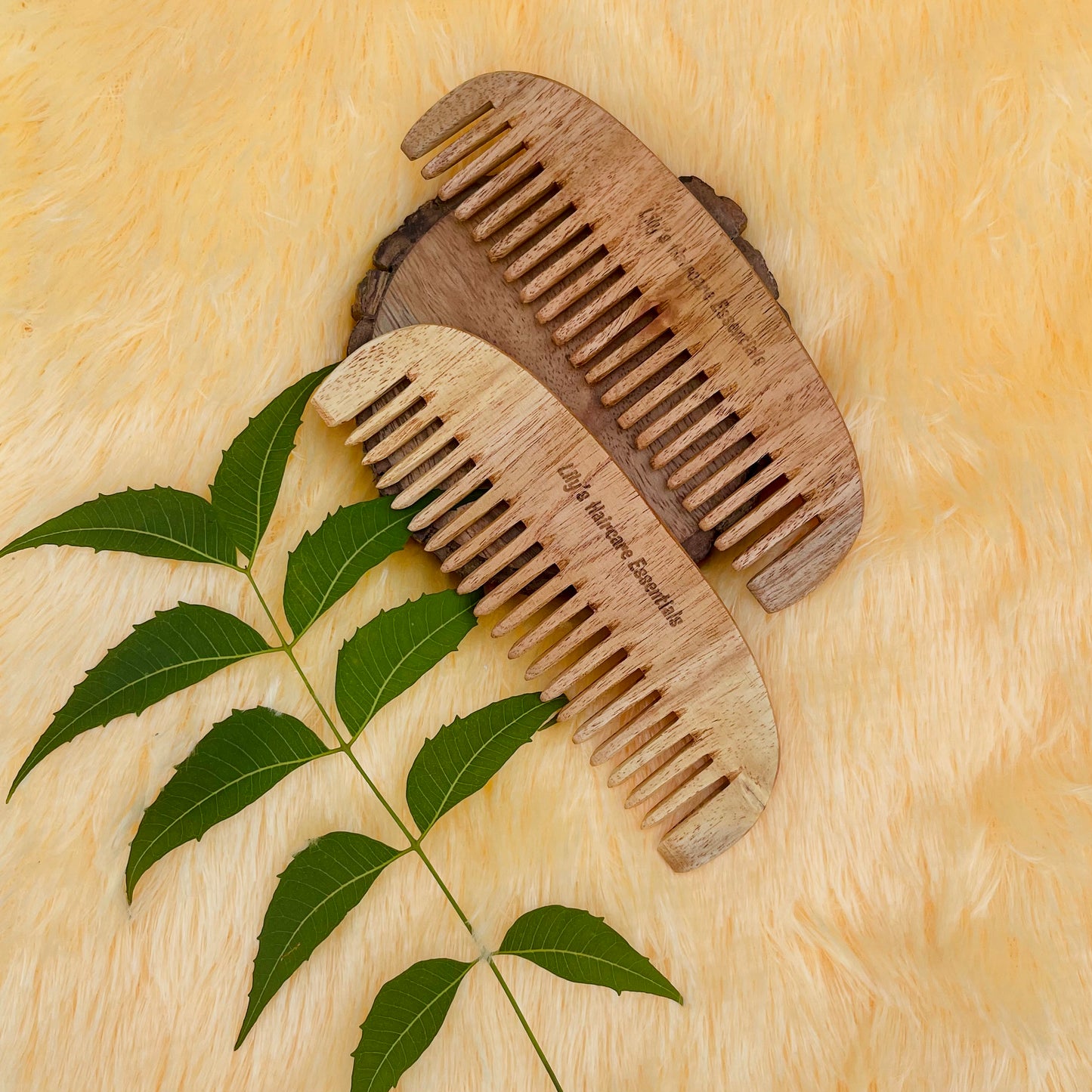 Neem Detangler Comb : Small( Handmade & 100% Pure)