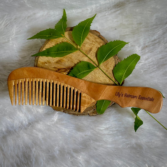 Neem Elegant Handle Comb ( Handmade & 100% Pure)