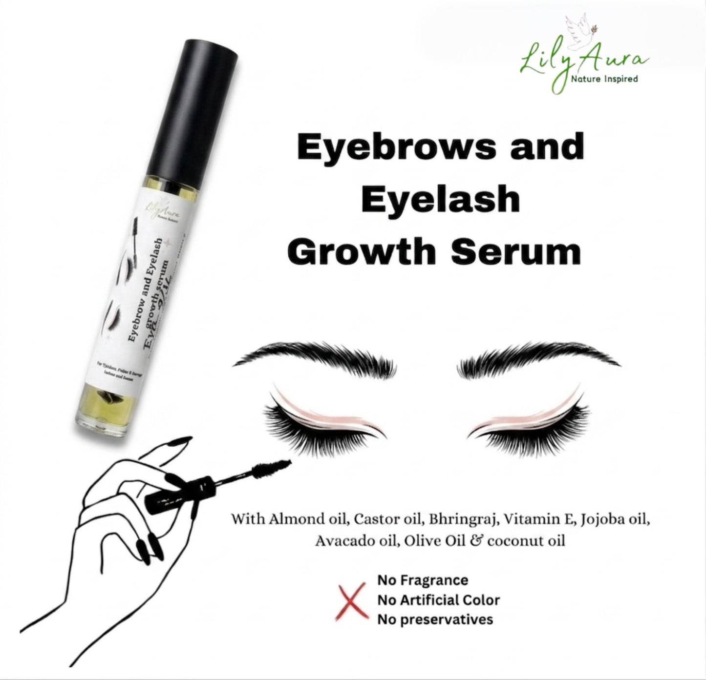 Eyebrows and Eyelashes Growth Serum